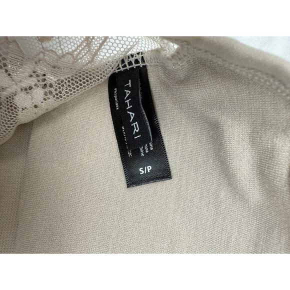 NWOT Tahari Taupe Adjustable Straps Padded Removable Cup Inserts Lace Bralette-S - Picture 3 of 3